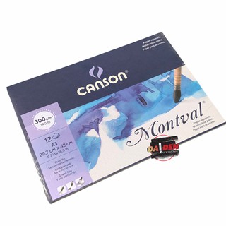 [DA ĐEN] Sổ Vẽ Màu Nước Canson Montval A3 300gsm