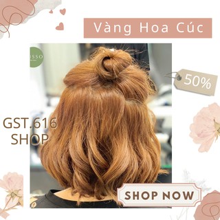 Thuốc nhuộm tóc màu vàng hoa cúc GST616 kem nhuộm tóc tại nhà nam nữ