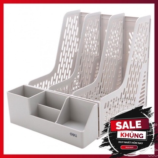 Kệ rổ 3 ngăn và khay để bút Deli Z00112 được gia công sắc sảo, mài nhẵn, không để lại góc cạnh, rất an toàn khi sử dụng