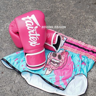 Găng tay boxing Fairtex BGV14P - Pink/White