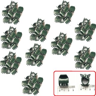 Set 100 cái kẹp hình con bướm  to 2cm màu xanh chất lượng cao dùng để kẹp cành cây, cành hoa lan.