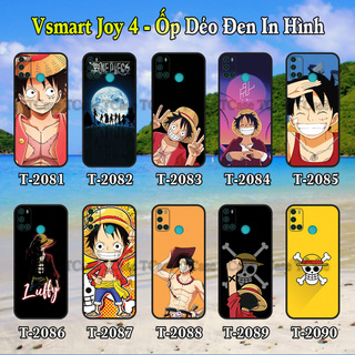 Ốp lưng Vsmart Joy 4 dẻo đen in hình One Piece