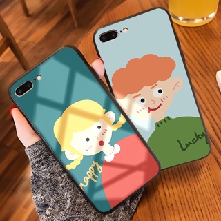 Ốp iphone lưng kính Happy Crush dành cho iphone 6 đến 14promax - K361