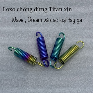 Lò xo chân chống , nghiêng , dây dầu Titan Gr5 xe máy