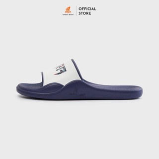 Dép Mira mã FL04 xanh phối trắng, quai ngang bản to chống nước, đúc nguyên khối