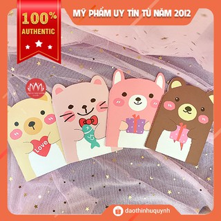 Sổ Tay Hình Tai Gấu Siêu Cute Dễ Thương