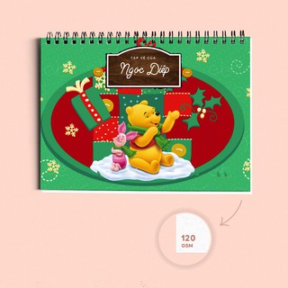 6 MẪU VỞ TẬP VẼ  IN TÊN VÀ HÌNH THEO YÊU CẦU CHO BÉ SIZE A3 , A4 LÒ XO 40 , 80 TRANG SIÊU ĐẸP