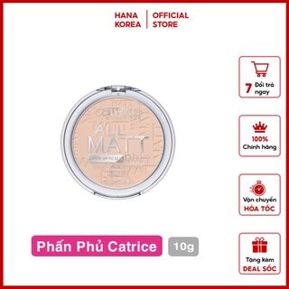Phấn Phủ Kiềm Dầu Hoàn Hảo Catrice All Matt Plus Shine Control Powder 10g #010 Trasparent