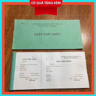 Giấy giới thiệu có rãnh xé ( 1 quyển )