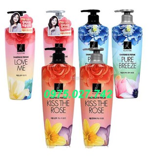 Combo bộ Dầu gội và dầu xả mượt tóc hương nước hoa Elastine 600ml