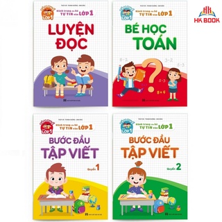 Sách - Combo 4 cuốn - Luyện đọc - Bé học toán - Bước đầu tập viết quyển 1,2 (4 cuốn)
