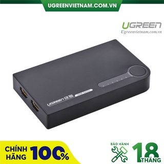 Bộ chuyển mạch HDMI 5 vào 1 ra hỗ trợ 3D full HD chính hãng Ugreen 40205 cao cấp