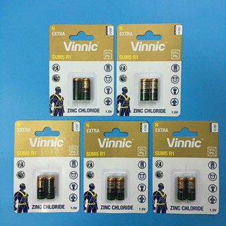 Pin Vinnic Sum5 R1 Vỉ 2 Viên -  combo 5 vỉ Pin Sum5 R1