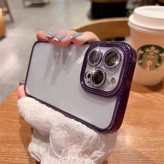 Ốp Điện Thoại iPhone 14 plus 13 12 11 Pro max case ốp lưng điện thoại iphone 14 promax Cứng Trong Suốt Chống Sốc Lấp Lánh Sang Trọng Cho