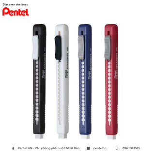 Gôm Tẩy Dạng Bút Cao Cấp Pentel Clic Eraser ZE80 | Dễ Dàng Tiện Lợi Khi Sử Dụng