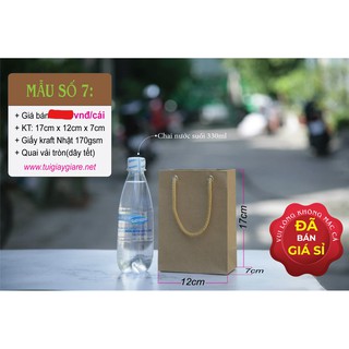 50 cái - Túi giấy kraft nhỏ đựng quà tặng mỹ phẩm phụ kiện - Mẫu số 7