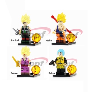 Bộ 4 nhân vật minifigures Dragon Ball 7 Viên Ngọc Rồng KF6030
