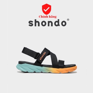 [Chính hãng]Shondo Sandal F6 sport ombre đế 2 màu xanh baby-cam nhạt F6S8310