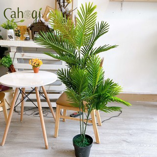 Cây Giả - Bụi Cây Dừa Lá Nhựa 1m4