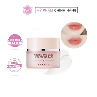 Mặt Nạ Ngủ Dưỡng Hồng Môi Klavuu Nourishing Care Lip Sleeping Pack 20g