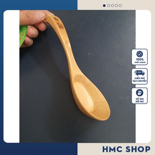 Thìa gỗ xới cơm chan canh gỗ cao cấp - muôi canh gỗ sang trọng