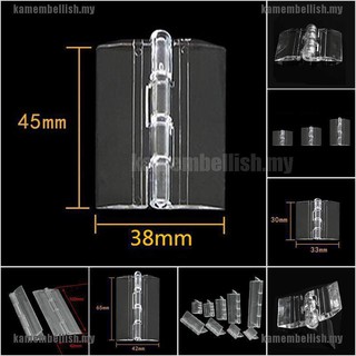 Set 10 Bản Lề Trong Suốt Bằng Nhựa Acrylic Có 5 Kích Cỡ