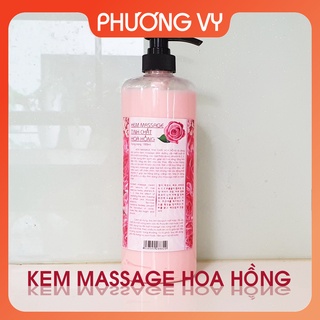 1000ml KEM MASSAGE TINH CHẤT HOA HỒNG