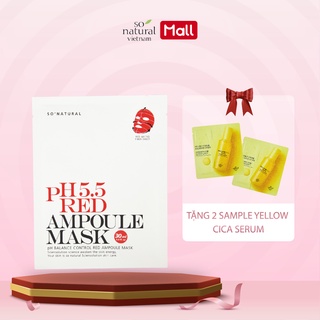Mặt Nạ Dưỡng Da Cân Bằng Độ PH Red Ampoule Mask PH 5.5 So Natural 5gram