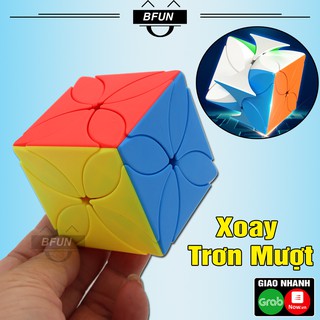Rubik Biến Thể 6 Mặt CỎ 4 LÁ - Cục Rubik Biến Thể Xoay Trơn Giá Rẻ Đồ Chơi Trẻ Em BFUN(Shop có bán Rubik 3x3 rubik 2x2 )