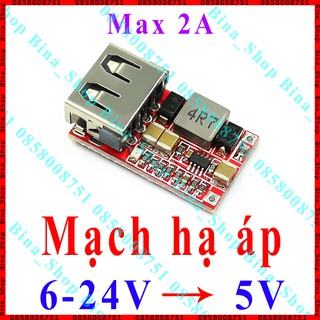 Mạch hạ áp 6-24V xuống 5V chế sạc dự phòng