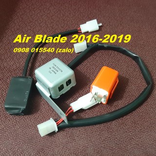 Bộ  Xi-nhan Ting Tong + Hazard &amp; chớp 12V cho xe Air Blade đời 2016 - 2019