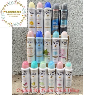 [ Date 2024 ] Xịt Khử Mùi Dove 150ml Hàng Chính Hãng