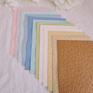 Krisna.room ♡ Giấy dập nổi họa tiết hoa nhí màu pastel xinh xắn