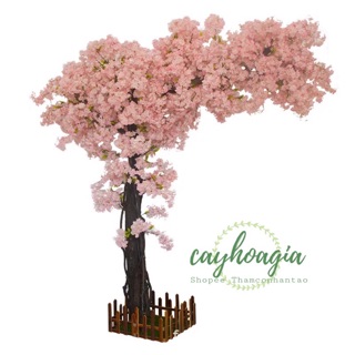 Cành Hoa Đào Giả 75cm Làm Cây Đào Giả