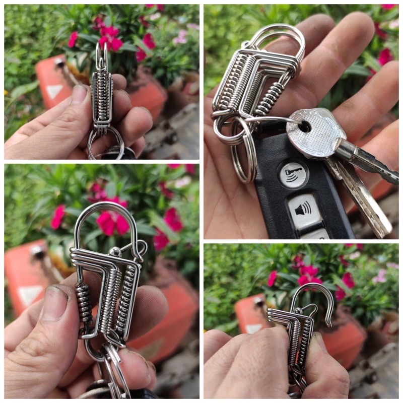 Móc khoá inox Trắng