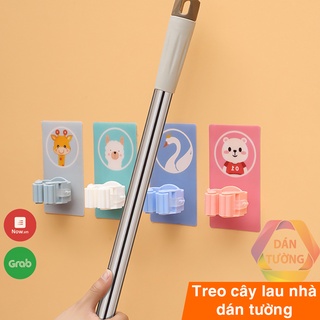 Móc treo cây lau nhà dán tường MDT, móc dán tường treo đồ đa năng trong nhà tắm , nhà vệ sinh, phòng bếp siêu cute - LN2