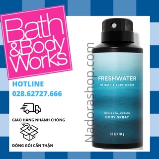 Xịt Thơm Toàn Thân Dành Cho Nam Bath And Body Works - Freshwater