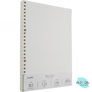 [HADI] KLONG Ruột sổ DOT GRID kẹp còng size B5 - 100 tờ (MS:547)