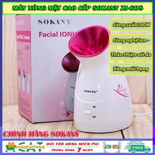 [HÀNG CÓ SẴN] Máy xông mặt Sokany ZJ-608, máy xông hơi mặt cao cấp chính hãng, xông mũi họng thảo dược tiện lợi