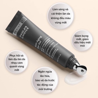 Gel Giảm Thâm Quầng Mắt, Giảm Bọng Mắt &amp; Giảm Thiểu Nếp Nhăn Paula's Choice Resist Anti-Aging Eye Gel