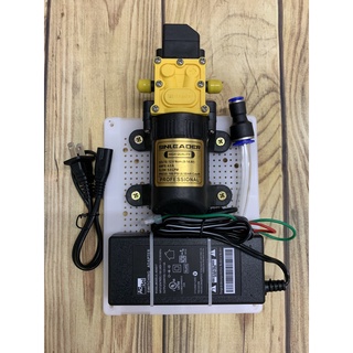 Máy bơm áp lực mini đơn kèm Adapter ( hàng gắn sẵn trên bảng điện- KÈM ĐẦU RA ỐNG 8MM)