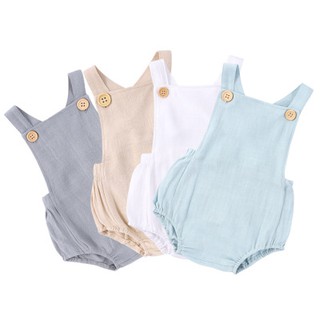 Bộ Yếm Jumpsuit Cho Bé 5-12kg - Chất Cotton Linen