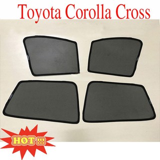 Rèm che nắng theo xe Toyota Corolla Cross - Bộ 4 miếng hút nam châm