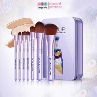 Hộp 7 cọ trang điểm cá nhân nhỏ gọn để trong túi đi học, đi làm, du lịch - buysale - BSPK172