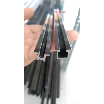 RAY CỬA LÙA NHÔM (1 BỘ RAY) ray lùa cho tủ quần áo, vách ngăn