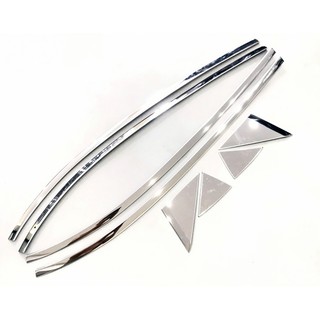 [Mã LIFEAUMAY giảm 10% tối đa 30k đơn 150k] Nẹp Viền Cong Kính Inox Cho Xe Mazda 3 2016 2017 2018 2019 Inox Cao Cấp