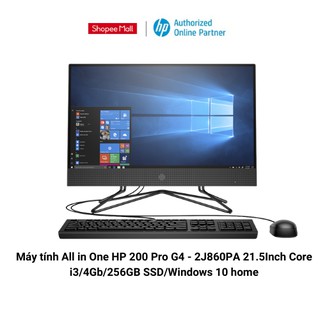 Máy tính All in One HP 200 Pro G4 - 2J860PA 21.5Inch Core i3/4Gb/256GB SSD/Windows 10 home