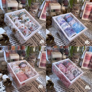 [t15l11] Bộ 10 cuộn Washi Tape nhiều hoạ tiết trang trí sổ dễ thương