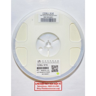 100 Con Điện Trở Dán 91K Kiểu 1206 SMD