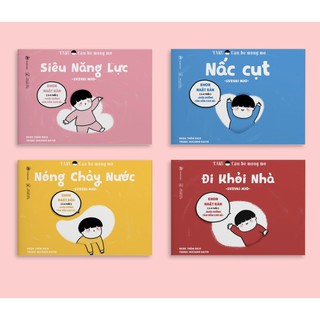 Sách Ehon - Combo 4 cuốn Taku Cậu Bé Mộng Mơ - Cho bé 2 - 8 tuổi